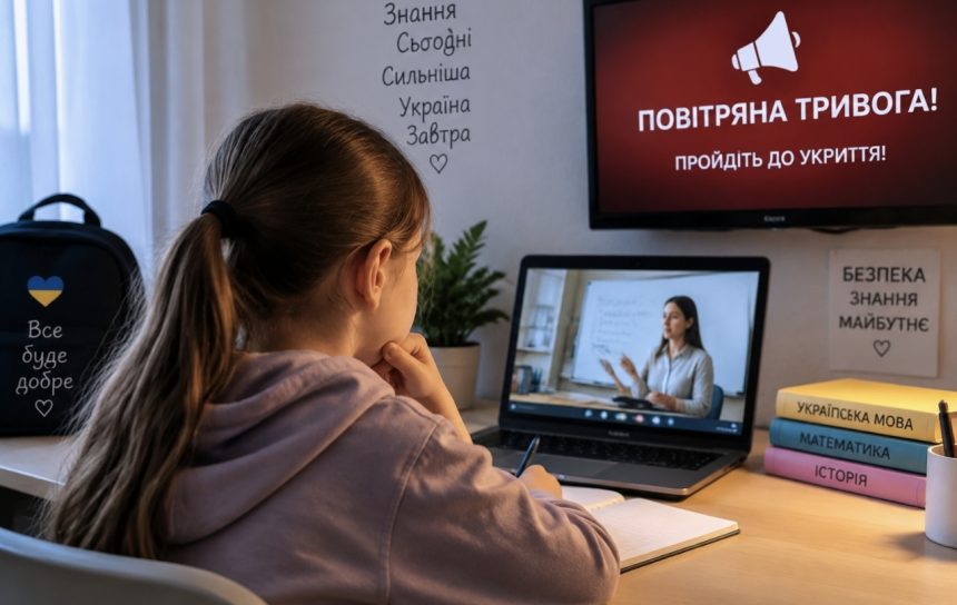 Повітряна тривога не скасовує дистанційні уроки — у КМДА пояснили правила
