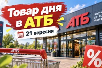 Товар дня та акції в АТБ 21 вересня 2026: що можна купити зі знижкою до -50% лише сьогодні