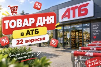 Товар дня та акції в АТБ 22 вересня 2026: що можна купити зі знижкою до -50% лише сьогодні