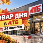 Товар дня та акції в АТБ 24 вересня 2026: що можна купити зі знижкою до -60% сьогодні