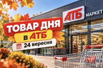 Товар дня та акції в АТБ 24 вересня 2026: що можна купити зі знижкою до -60% сьогодні