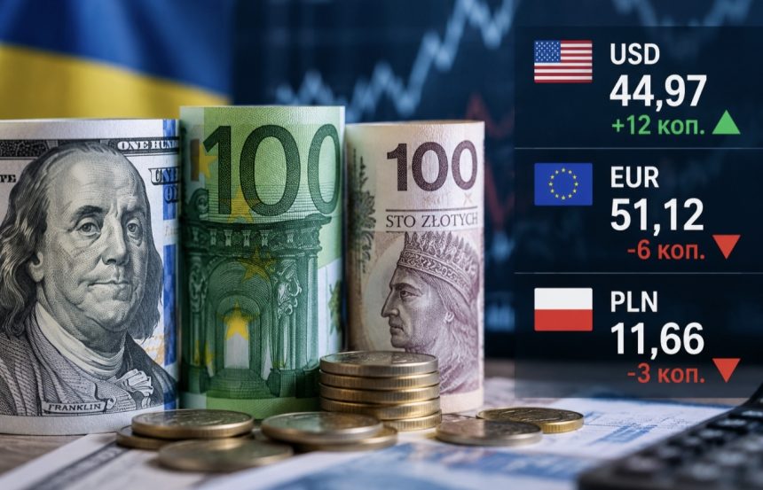 Курс валют на 25 вересня 2026 року: скільки коштують долар, євро та злотий