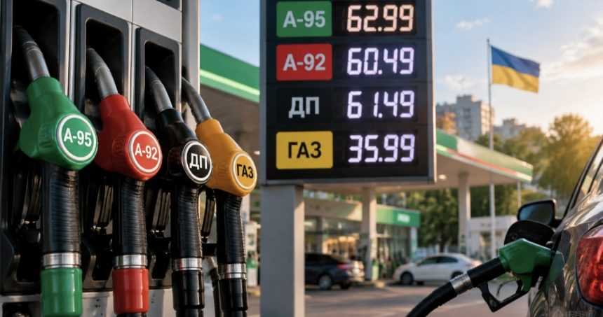 Ціни на бензин, дизель і газ в Україні 25 вересня 2026 року: скільки коштує пальне сьогодні