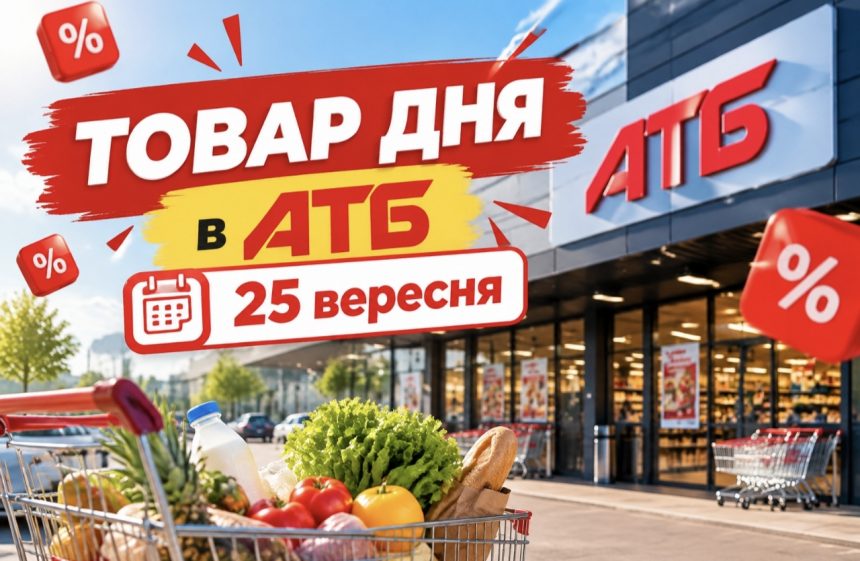 Товар дня в АТБ 25 вересня 2026: що можна купити зі знижкою до -50%