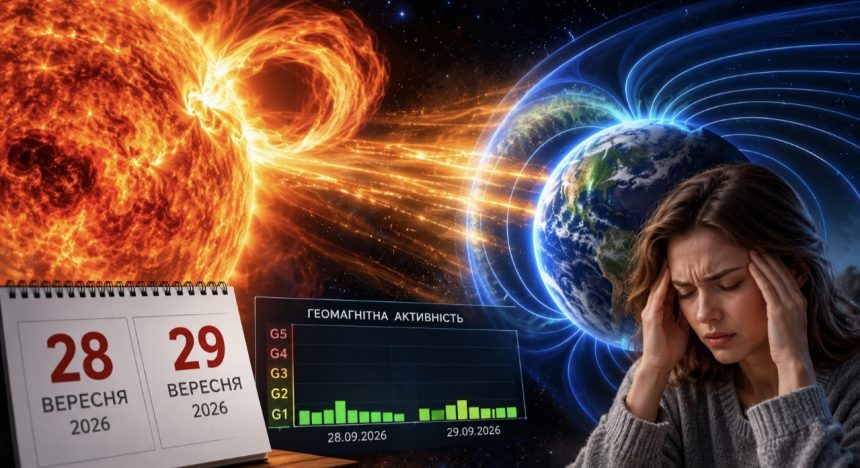 Чи буде магнітна буря 28–29 вересня 2026 року: актуальний прогноз NOA