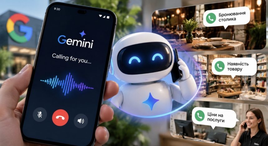 Google додала Gemini можливість телефонувати людям: як працюватиме ШІ-асистент, який робить дзвінки замість вас