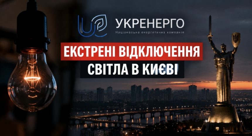 У Києві запровадили екстрені відключення світла