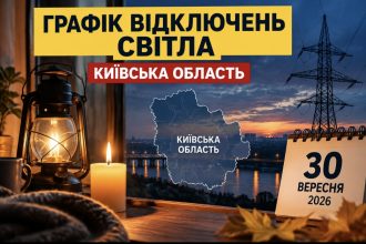 Графіки відключення світла в Київській області: де та коли не буде електроенергії 30 вересня