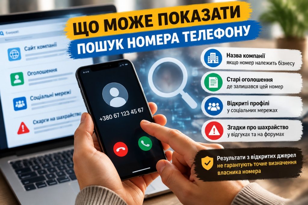 Як знайти людину за номером телефону у 2026 році: легальні способи перевірки власника номера