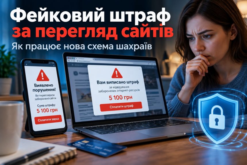 Шахраї придумали «штраф за перегляд сайтів»: як працює нова схема та як не втратити гроші