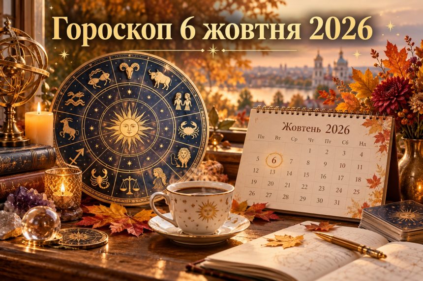 Гороскоп на сьогодні, 6 жовтня 2026, для всіх знаків Зодіаку: кохання, гроші та робота