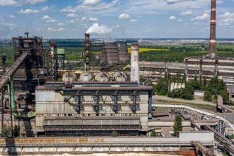 Металургійний комбінат АрселорМіттал Кривий Ріг, вигляд згори
