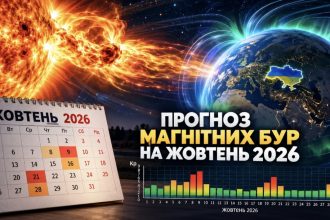 Магнітні бурі у жовтні 2026 року: календар небезпечних днів та прогноз для України