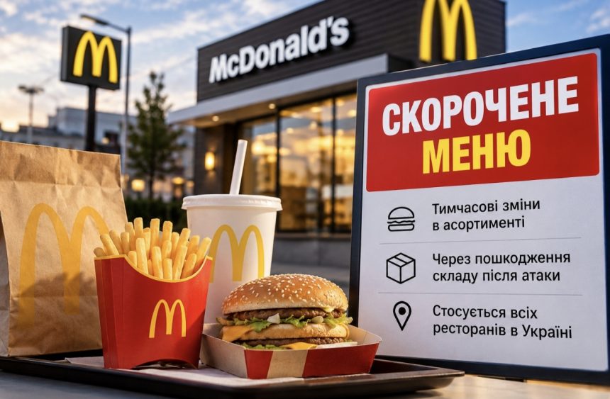 McDonald's скоротив меню по всій Україні — які страви доступні