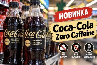Нова Coca-Cola Zero Caffeine з’явилася в Україні: скільки коштує та де купити