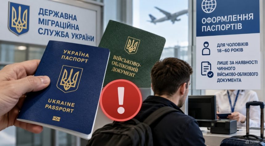 Чоловікам призовного віку за кордоном паспорти видаватимуть лише після перевірки військового обліку — ДМС