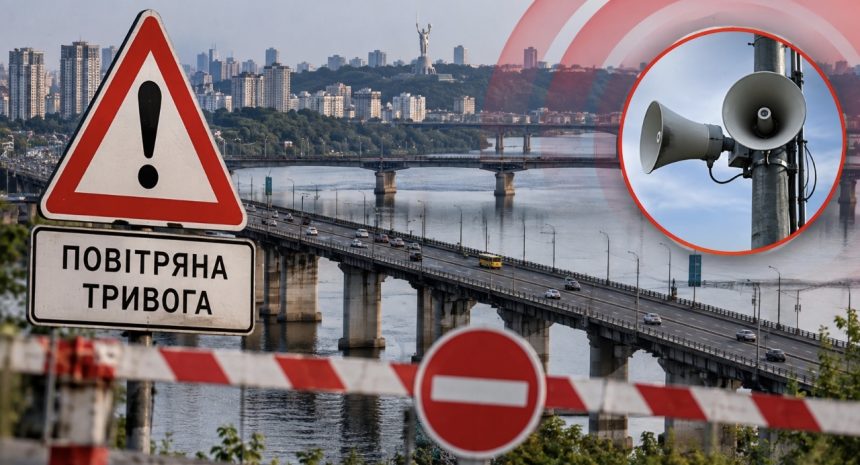 Як працюють мости Києва під час повітряної тривоги 2026: де можна проїхати, а де рух перекрито
