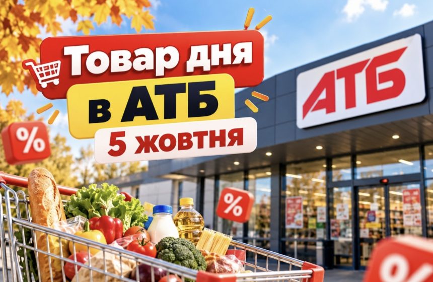 Товар дня в АТБ 5 жовтня 2026: що можна купити зі знижкою до 50%