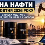 Ціна нафти 6 жовтня 2026 року: скільки коштують Brent, WTI та Urals сьогодні