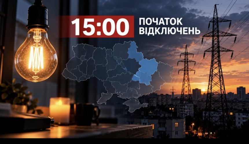 Графіки відключення світла сьогодні: де не буде електроенергії з 15:00