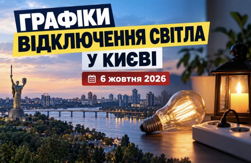 Графіки відключення світла сьогодні в Києві: коли не буде електроенергії 6 жовтня