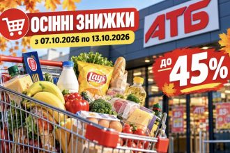 АТБ запускає осінні знижки до 50%: що варто купити з 7 жовтня по 13 жовтня