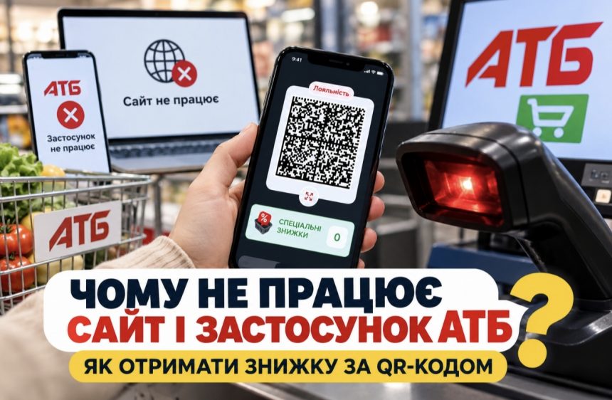 Чому не працює сайт і застосунок АТБ та що робити, щоб отримати знижку
