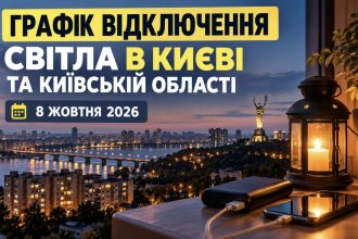 Коли не буде світла в Києві та області 8 жовтня: актуальний графік відключень за групами