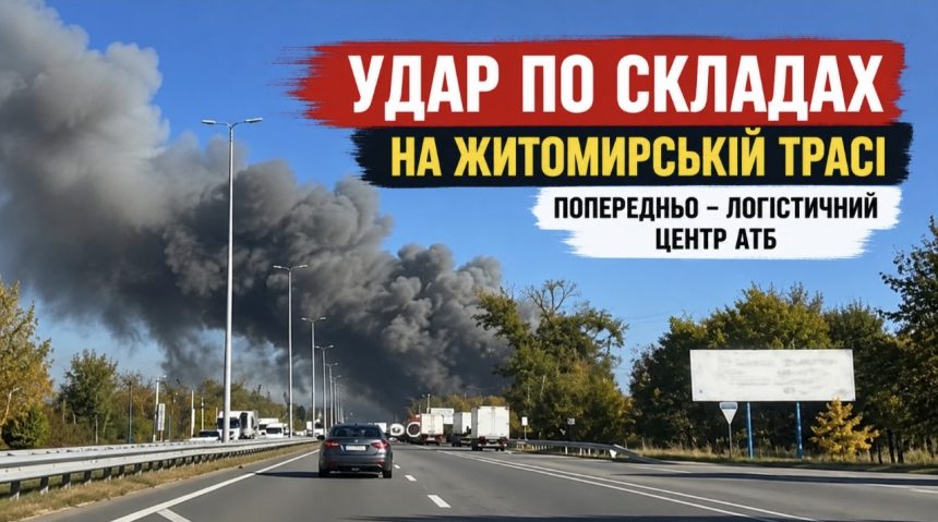 АТБ знову під ударом: на Житомирській трасі повідомляють про атаку на склади