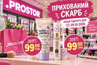 PROSTOR влаштував розпродаж косметики 9 жовтня — які товари подешевшали в три рази
