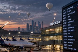 Що відбувається в Москві 9 жовтня — повітряні кулі, робота ППО та сотні затриманих рейсів