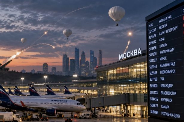 Що відбувається в Москві 9 жовтня — повітряні кулі, робота ППО та сотні затриманих рейсів