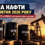 Ціна нафти 12 жовтня 2026 року: скільки коштують Brent, WTI та Urals сьогодні
