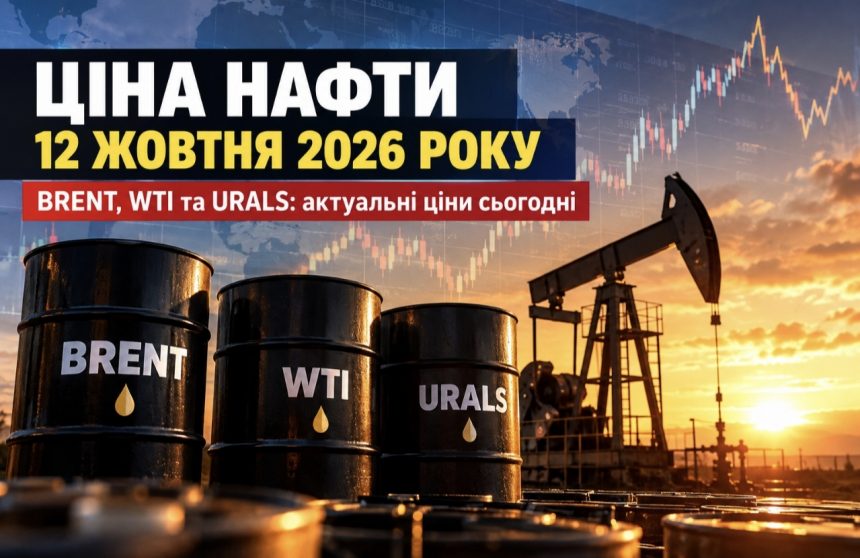 Ціна нафти 12 жовтня 2026 року: скільки коштують Brent, WTI та Urals сьогодні