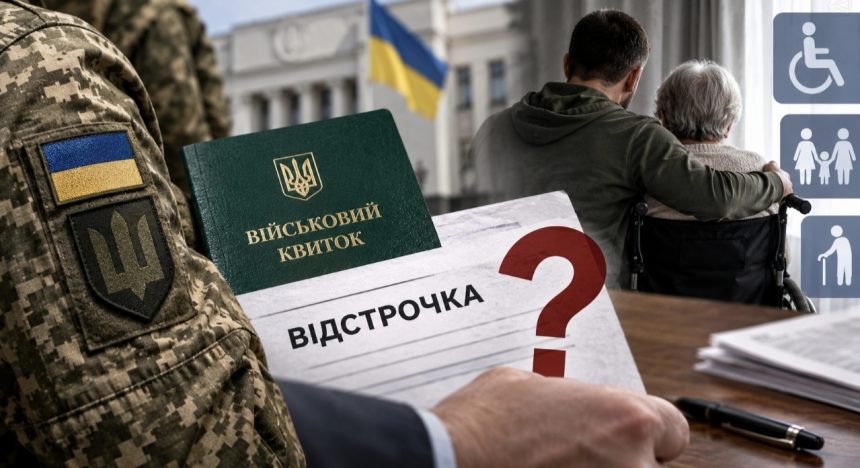 Як зміниться відстрочка від мобілізації по інвалідності у 2026 році та кому можуть відмовити