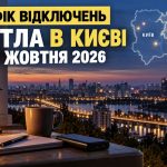 Графік відключень світла в Києві та області 13 жовтня 2026 року — актуальна інформація