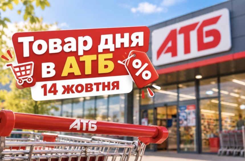 Товар дня в АТБ 14 жовтня 2026: що можна купити зі знижкою до 50%