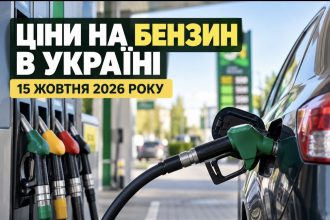 Ціни на бензин в Україні 15 жовтня 2026 року: скільки коштує пальне на АЗС сьогодні