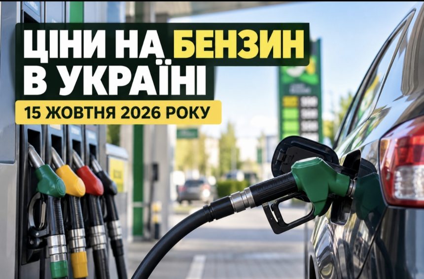 Ціни на бензин в Україні 15 жовтня 2026 року: скільки коштує пальне на АЗС сьогодні