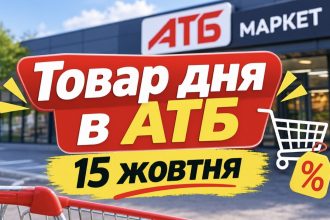 Товар дня в АТБ 15 жовтня 2026 року — що можна купити зі знижкою до 50%