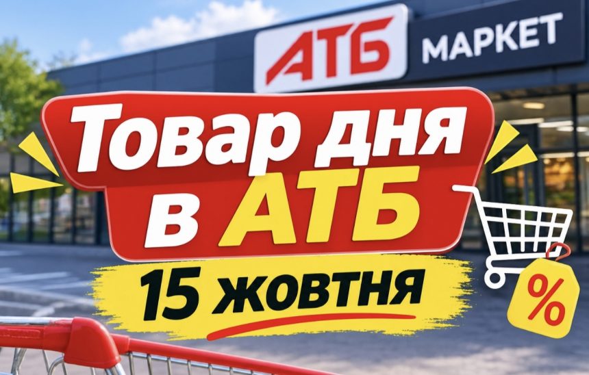 Товар дня в АТБ 15 жовтня 2026 року — що можна купити зі знижкою до 50%