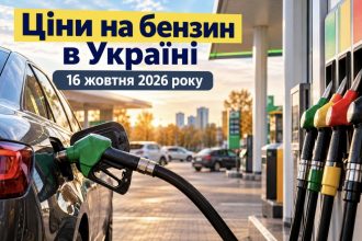 Ціни на бензин в Україні 16 жовтня 2026 року: скільки коштує пальне на АЗС сьогодні