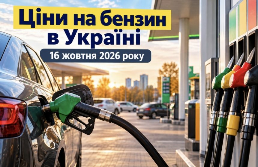 Ціни на бензин в Україні 16 жовтня 2026 року: скільки коштує пальне на АЗС сьогодні