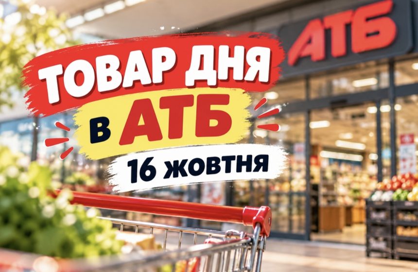 Товар дня в АТБ 16 жовтня 2026 року: що сьогодні можна купити зі знижкою до 50%