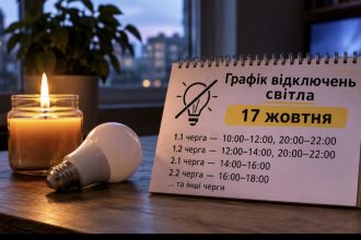 Відключення світла на Івано-Франківщині 17 жовтня: нові графіки, які черги змінили та скільки годин не буде електрики