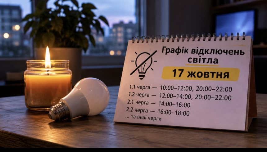 Відключення світла на Івано-Франківщині 17 жовтня: нові графіки, які черги змінили та скільки годин не буде електрики