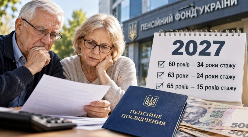 Пенсійний вік підвищують в Україні: скільки стажу потрібно у 2027 році та кому доведеться працювати довше