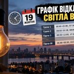 Графік відключення світла в Києві 19 жовтня 2026 року: коли не буде електроенергії та як перевірити свою групу