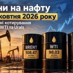 Ціни на нафту 20 жовтня 2026 року: скільки коштують Brent, WTI та Urals