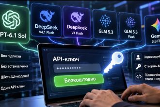 Як безкоштовно користуватися GPT-6.1 Sol, Gemini та DeepSeek: де взяти API-ключ і як підключити ШІ